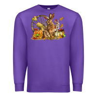 Purple Fall Rabbit Premium Sweatshirt - LillyAllenDesigns