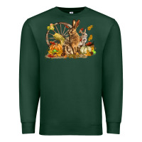 Sports Green Fall Rabbit Premium Sweatshirt - LillyAllenDesigns