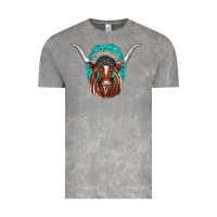 Cloud Rock texas longhorn indian headdress Vintage Tee - JahusDesignShop