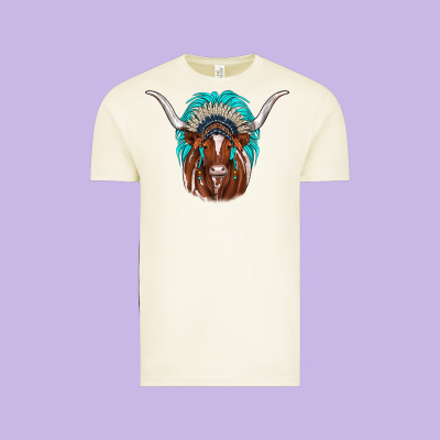 Texas Longhorn Indian Headdress Vintage Tee Designed By Jahusdesignshop