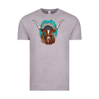 Vintage Zinc texas longhorn indian headdress Vintage Tee - JahusDesignShop