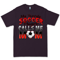 Plum my favorite soccer player calls me mom Premium Tee - Zillion Design Studio
