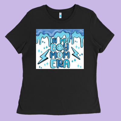 In My Boy Mom Era Ladies Tee Designed By Maliassmallbusiness