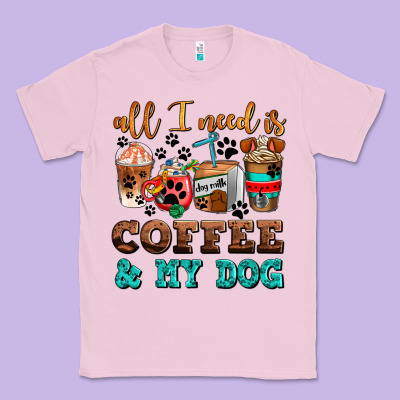 All I Need Is Coffee And My Dog Classic Tee Designed By Adodesignshop