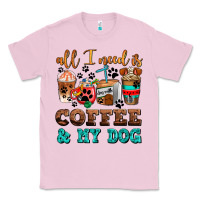 Bubblegum Pink all i need is coffee and my dog Classic Tee - AdoDesignShop