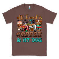 Chestnut all i need is coffee and my dog Classic Tee - AdoDesignShop