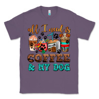 Lavender all i need is coffee and my dog Classic Tee - AdoDesignShop