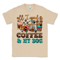 Mushroom all i need is coffee and my dog Classic Tee - AdoDesignShop