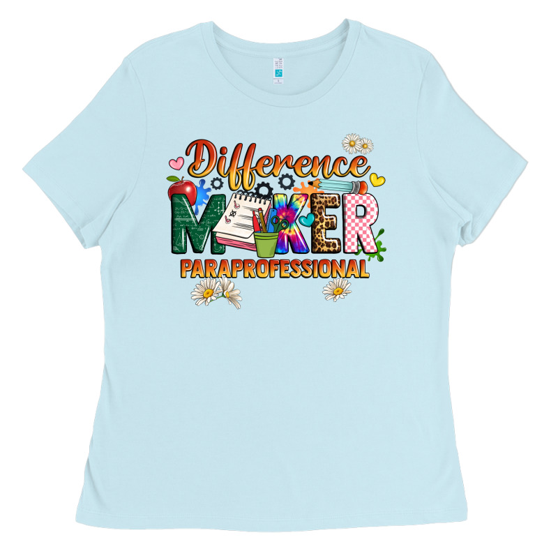 Difference Maker Paraprofessional Ladies Tee by JahusDesignShop | Teevron