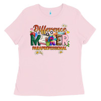 Bubblegum Pink difference maker paraprofessional Ladies Tee - JahusDesignShop