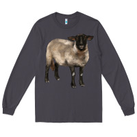 Smoke suffolk ewe Long Sleeve Tee - BarkalooDesign