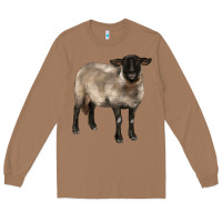 Toasted Coconut suffolk ewe Long Sleeve Tee - BarkalooDesign