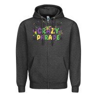 Charcoal Heather we don't hide the crazy we parade it Zipper Hoodie - MaliasSmallBusiness