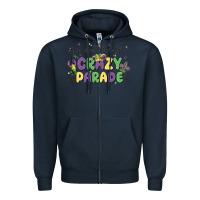 Navy we don't hide the crazy we parade it Zipper Hoodie - MaliasSmallBusiness