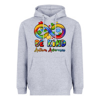 Be Kind Autism Awareness Infinity Symbol Heavyweight Hoodie | Teevron