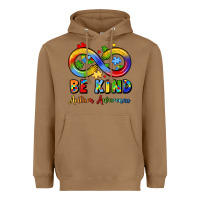 Toasted Coconut be kind autism awareness infinity symbol Heavyweight Hoodie - LillyAllenDesigns