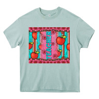 Arona teacher with  flower glitter and serape leopard Heavy Core Tee - Artiststas