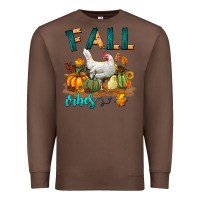Chestnut Fall Vibes Chicken Premium Sweatshirt - LillyAllenDesigns