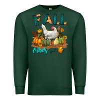 Sports Green Fall Vibes Chicken Premium Sweatshirt - LillyAllenDesigns