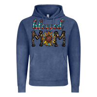 Vintage Denim blessed mom Vintage Hoodie - CowhideDigitalArt