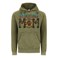 Vintage Olive blessed mom Vintage Hoodie - CowhideDigitalArt