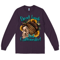 Plum dead inside but caffeinated Long Sleeve Tee - Jasminsmagicworld