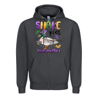 Smoke shake your tail feather mardi gras Zipper Hoodie - MaliasSmallBusiness
