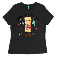 Black out here looking like a snack Ladies Tee - MaliasSmallBusiness