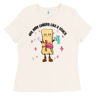 Bone out here looking like a snack Ladies Tee - MaliasSmallBusiness
