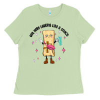 Matcha out here looking like a snack Ladies Tee - MaliasSmallBusiness