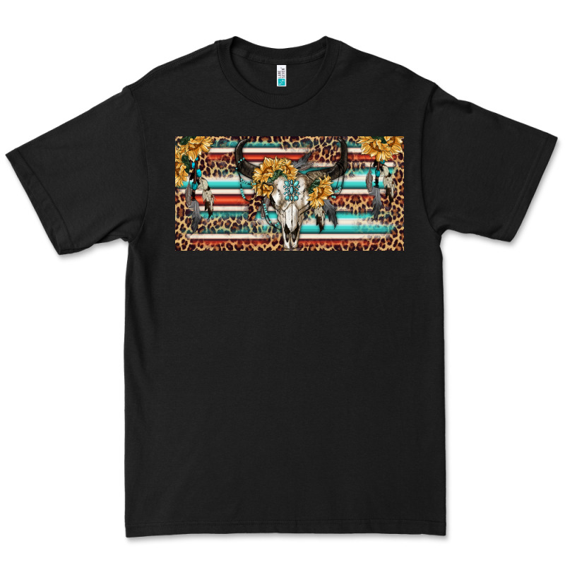 Boho Bull Skull And Serape Premium Tee by RanaPortraitStore | Teevron