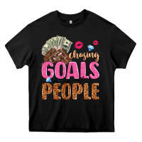Black chasing goals not people Heavy Core Tee - texasbilliewilder