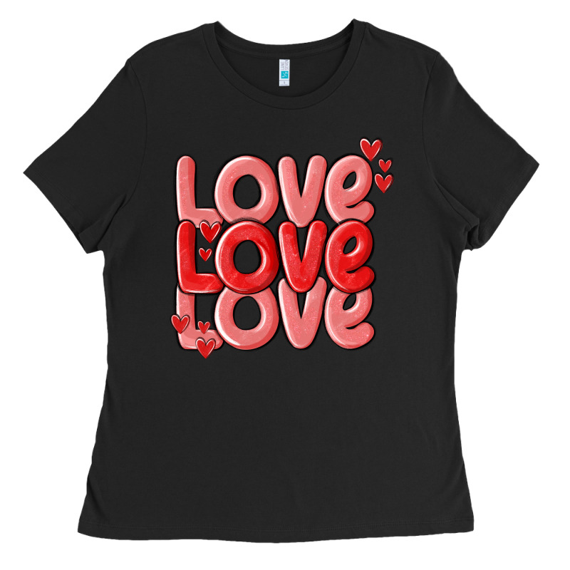 Love Valentines Day Ladies Tee by MaliasSmallBusiness | Teevron