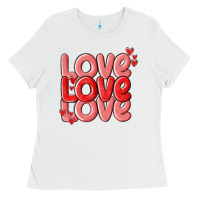 White love valentines day Ladies Tee - MaliasSmallBusiness