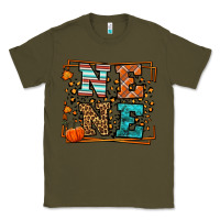 Army Green Fall Autumn Leopard Nene Classic Tee - LillyAllenDesigns