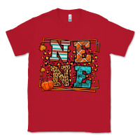 Red Fall Autumn Leopard Nene Classic Tee - LillyAllenDesigns