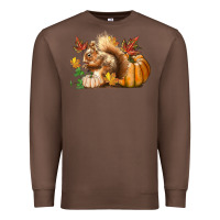 Chestnut Fall Squirrel Premium Sweatshirt - LillyAllenDesigns