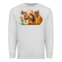 Dove Grey Fall Squirrel Premium Sweatshirt - LillyAllenDesigns