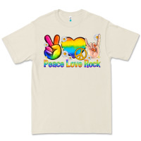 Bone peace love rock pride Premium Tee - texasbilliewilder