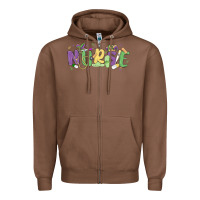 Chestnut nurse mardi gras Zipper Hoodie - MaliasSmallBusiness