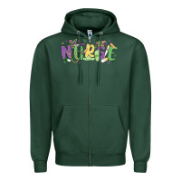 Sports Green nurse mardi gras Zipper Hoodie - MaliasSmallBusiness