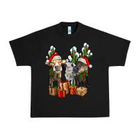 Black western christmas cows and cactuses Urban Heavy Tee - AdoDesignShop