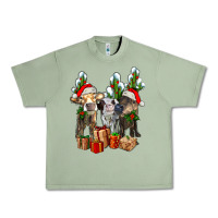 Oil Green western christmas cows and cactuses Urban Heavy Tee - AdoDesignShop