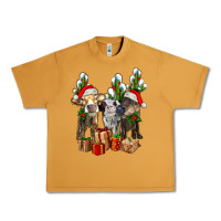 Peanut Butter western christmas cows and cactuses Urban Heavy Tee - AdoDesignShop