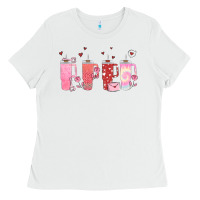 White obsessive cup disorder valentines day Ladies Tee - MaliasSmallBusiness