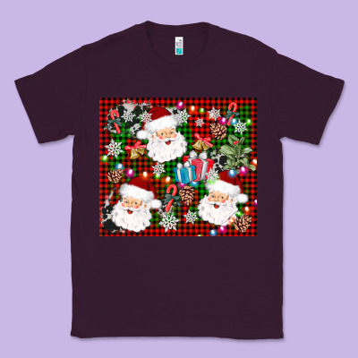 Santa Christmas Classic Tee Designed By Adodesignshop