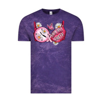 Cloud Purple Hour Breast Cancer Bra Vintage Tee - Artiststas