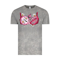 Cloud Rock Hour Breast Cancer Bra Vintage Tee - Artiststas
