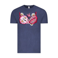 Vintage Denim Hour Breast Cancer Bra Vintage Tee - Artiststas