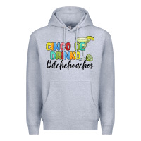 Heather Grey cinco de drinko bitchchoahos Premium Hoodie - JahusDesignShop